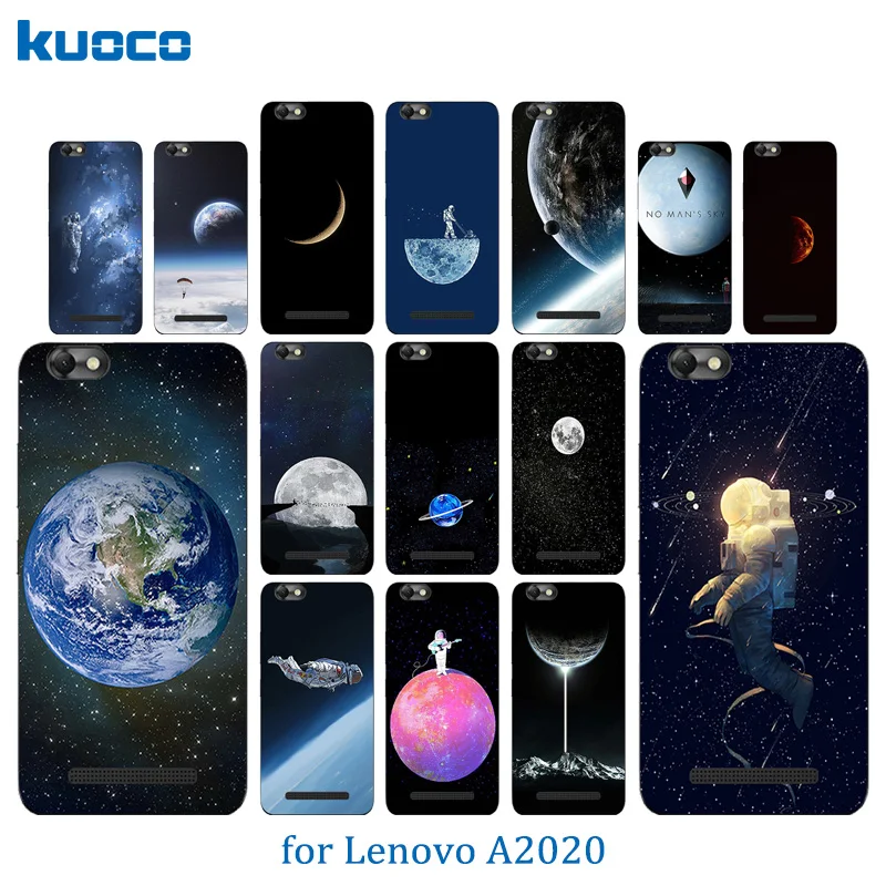 

Back Cover For Lenovo Vibe C A2020 Soft TPU Space World Pattern Cover Phone Case For Lenovo A2020a40 DS A 2020 Full Protect Capa