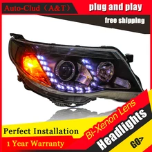 Auto Clud Car Styling for Subaru Forester LED Headlight 2008 2012 Bi Xenon Headlights drl Lens