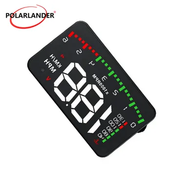 

Hot sale Consumption Data Heads Up GPS function HUD Display A900 3.5 Inch Digital speedometer OBD 2 colorful