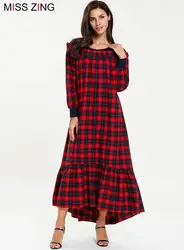 Для женщин платье с вышивкой с длинным рукавом юбка Лотос шеи Стиль мусульманских Абаи кимоно длинные халаты Рамадан Ближнем Востоке