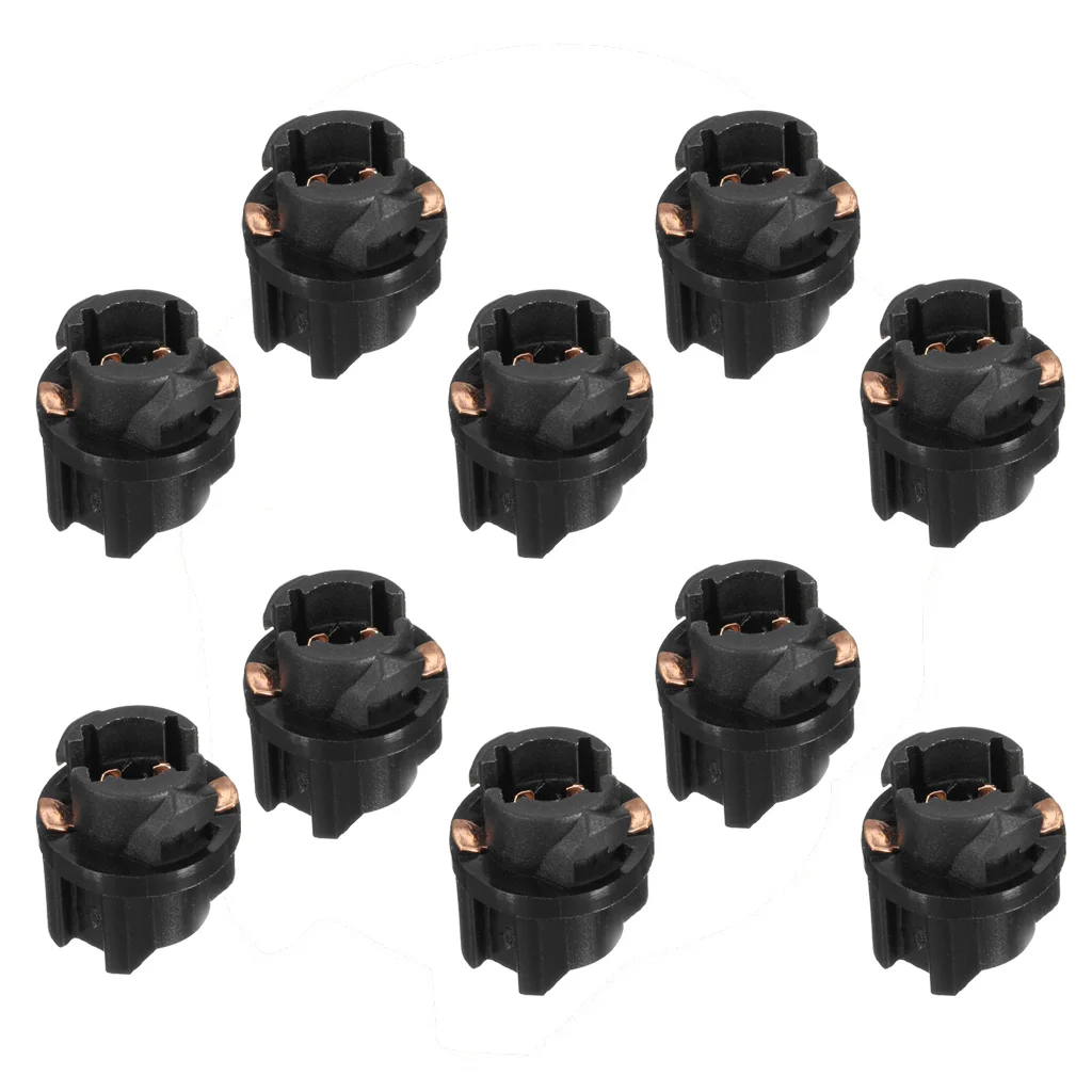 

10 Pieces T5 Twist Sockets Signal Lamp Parts For Instrument Panel Cluster Light Bulbs Lamps