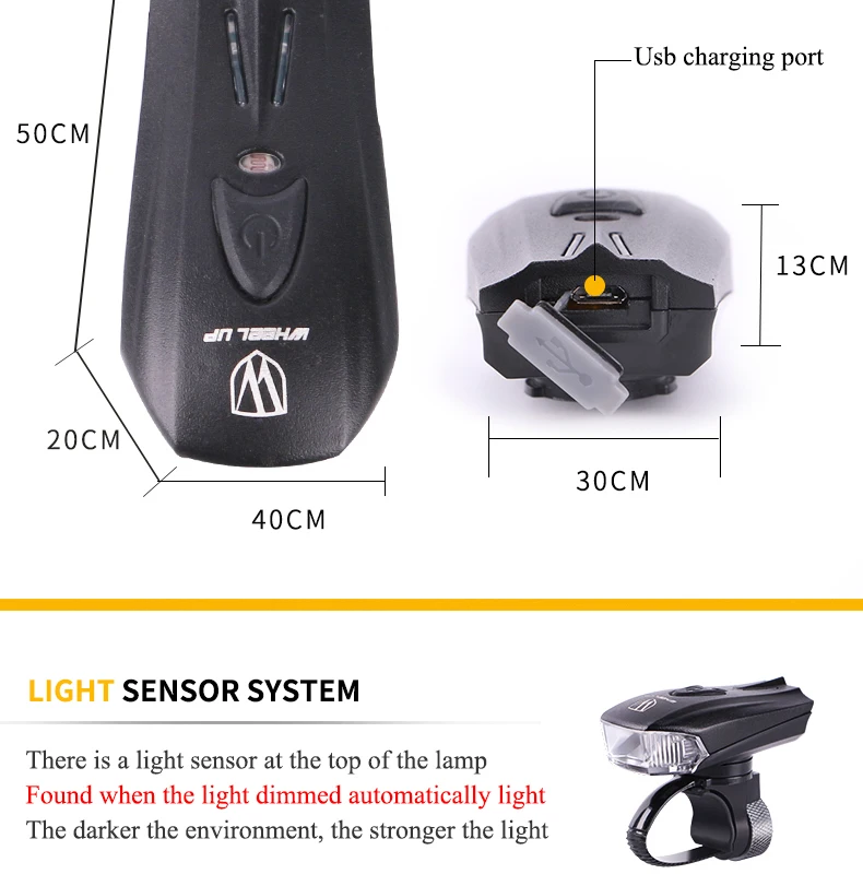 Cheap WHEEL UP LED USB Rechargeable Bike Light Front Bicycle Head-Lights Waterproof MTB Road Cycling Flash-Light Touch Night Safe 5 Cheap WHEEL UP LED USB Rechargeable Bike Light Front Bicycle Head-Lights Waterproof MTB Road Cycling Flash-Light Touch Night Safe 5