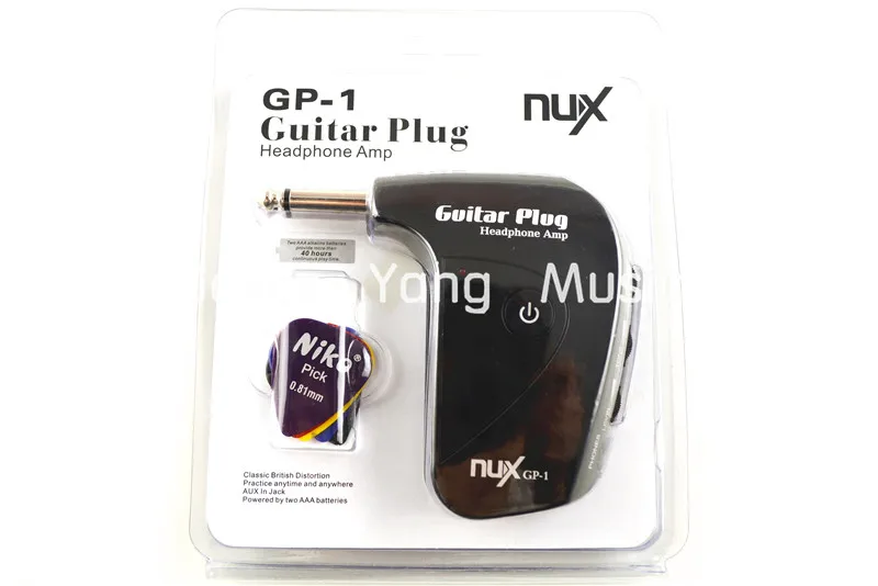 NUX GP 1 Portable Guitar Plug Headphone Amp with Classic Rock British Distortion Free Shipping