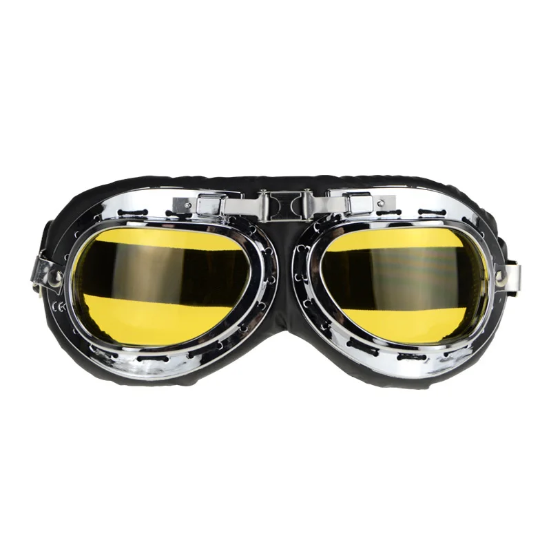 Второй мировой войны Винтажный стиль moto rcycle gafas moto cross moto Goggle очки для скутера очки Авиатор Пилот круизер - Цвет: a5