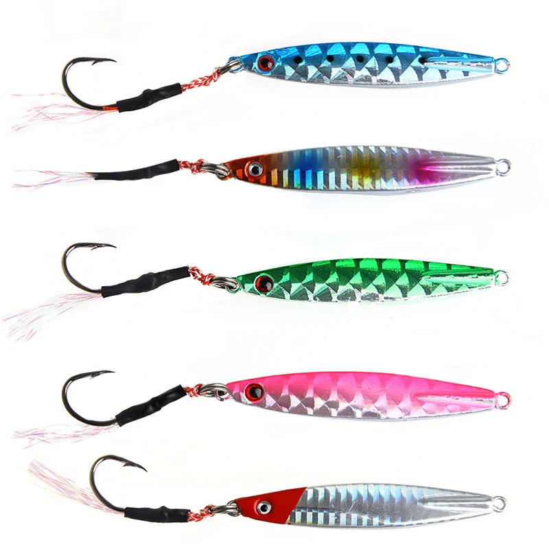 

30g Metal Jigging Spoon Bait Sea Fishing Lead Fish Fishing Lures Iron Hooks