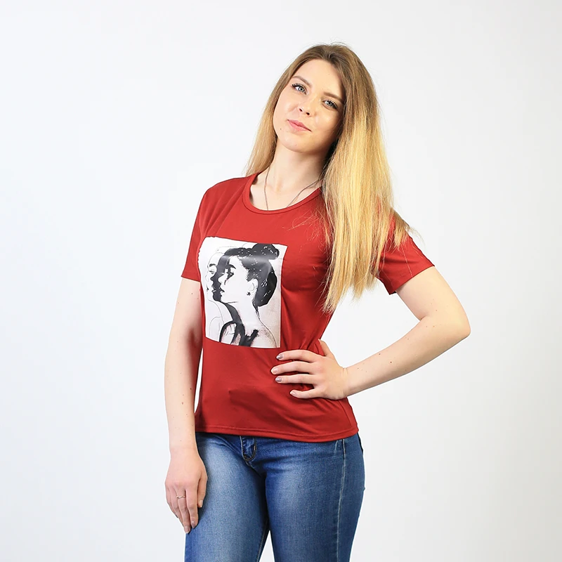 

Ccibuy11 2019 New Arrival T Shirt Women Top Slim Fit Soft Woman Spring Summer Girls Print Short Sleeve O Neck Women T Shirt