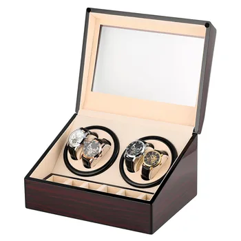 

Luxury 4+6 Storage Winding Box Automatic Mechanical Watch Winder Silent Motor Shaker Box High Quality Winding Case