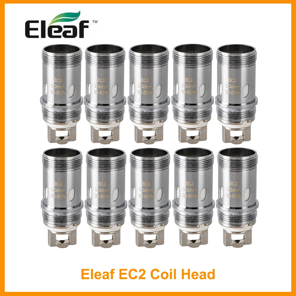 

10PCS/lot Original Eleaf EC2 Coil Head For Eleaf Melo 4 atomizer iKuun Kit 0.3ohm/0.5ohm Head Vape Coil Electronic Cigarette