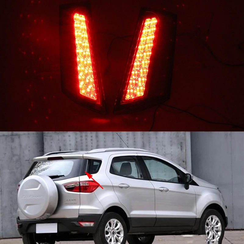 1 пара автомобиля задний фонарь для Ford Ecosport 2013 2014 2015 2016 2017 2018 светодиодный