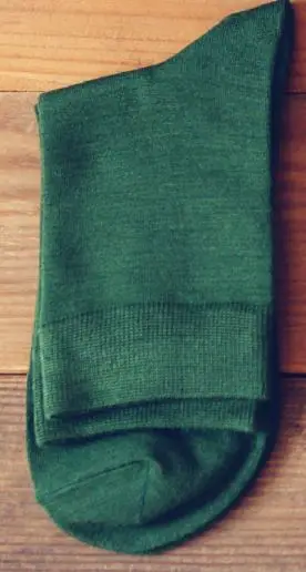 green 10 цветов, хлопок, Классические деловые Брендовые мужские носки, повседневные носки, высокое качество, мужские носки - Цвет: green