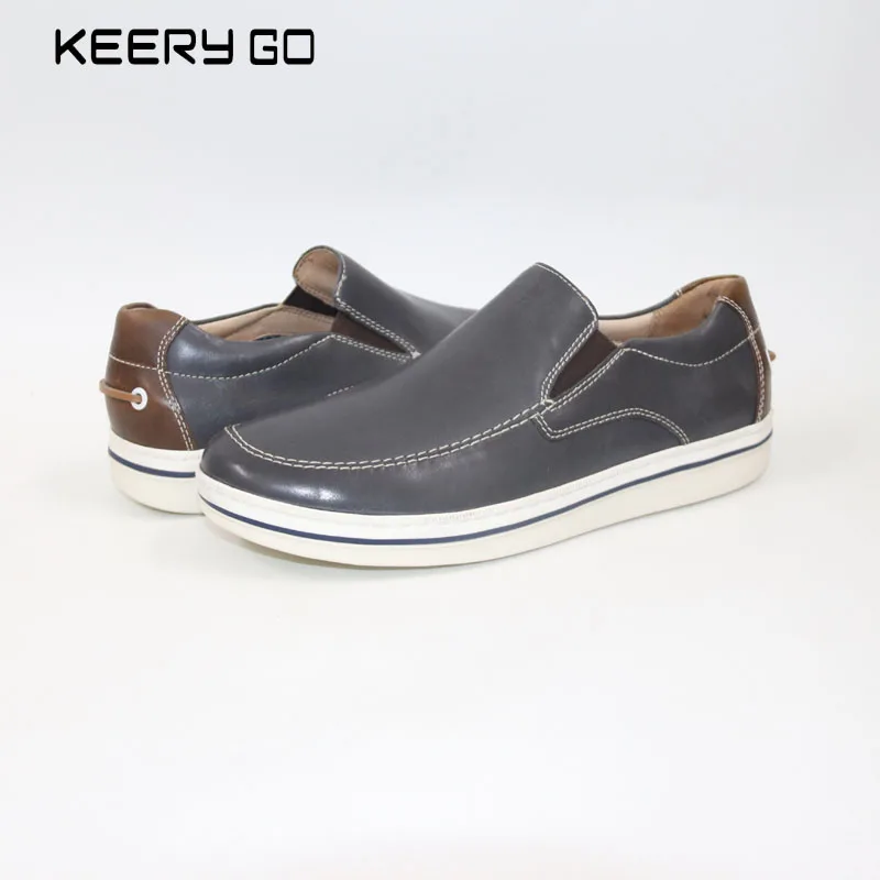 

Head layer cowhide men's casual shoes are fashionable and comfortable