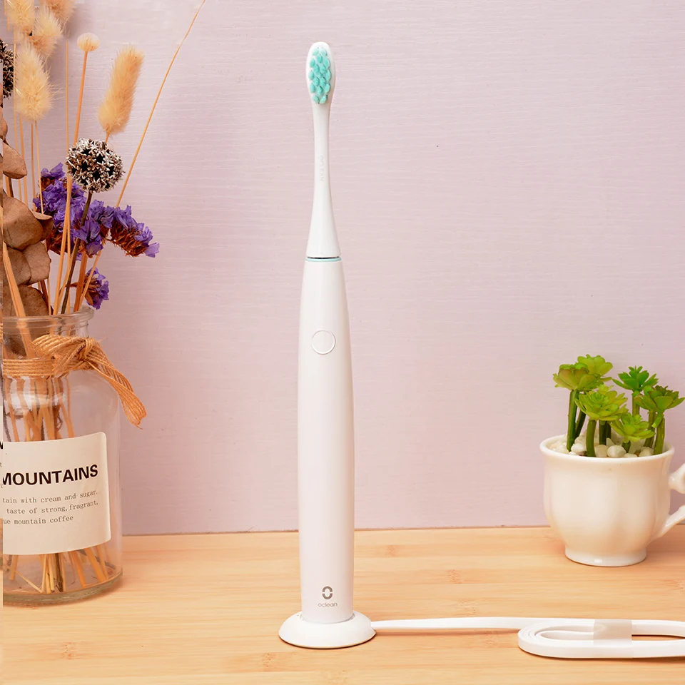 Tanie Oclean najwyższej jakości elektryczna soniczna szczoteczka do zębów akumulator 40000 uderzeń min czyste wybielanie Oral zdrowe urodziny prezent