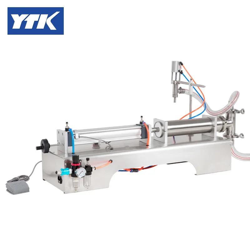 YTK 100-1000 мл одиночная головка Жидкость Softdrink пневматическая разливочная машина. Поршень регулировки объема измельчения
