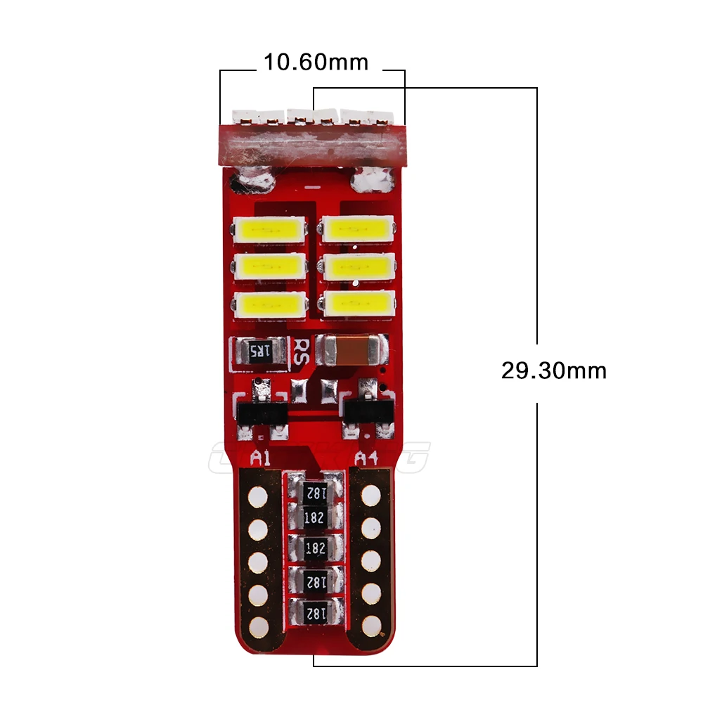 50 шт. Автомобильные светодиодные лампы T10 18smd 4014|interior light|led interior lightled light |