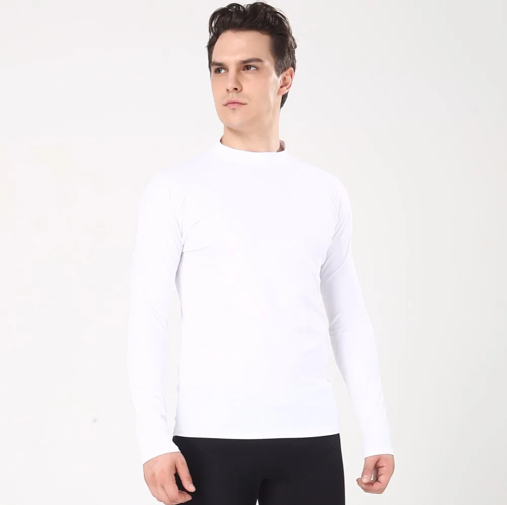 Realon White Rashguard мужские женские купальники с длинными рукавами Топ UPF 50+ Солнцезащитная рубашка для плавания дайвинга сёрфинга пляжные купальники на день