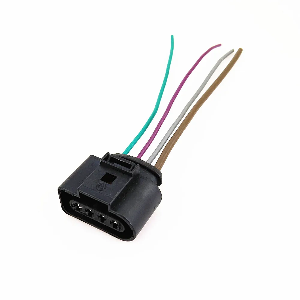 Sistema de encendido RWSYPL Qty4 boquilla de bobina de encendido de alta tensión 4 pines y Cable de conexión para A4 A8 A6 06C905115L 06C905115E
