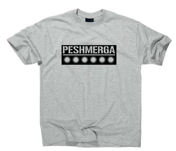 

Men 2019 Brand Clothing Tees Casual Peschmerga T Shirt Peschmerga Kurdistan Welate Min Biji Fahne Flagge T Shirt