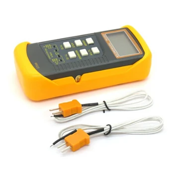 

K-Type Digital Thermocouple Thermometer 2 Channel Sensors Probe -50C to 1300C Industrial Temperature Meter BGA rework HVAC