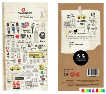 

New 1 pcs/set funny EU designs series PVC sticker Scrapbooking Decoration label Wholesale