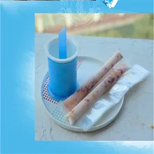 20 шт./упак. "сделай сам" форма для Фруктового мороженого льда одноразовые пакеты крышка на трубки для упаковки йогурта эскимо домашний кухонный инструмент YL973501