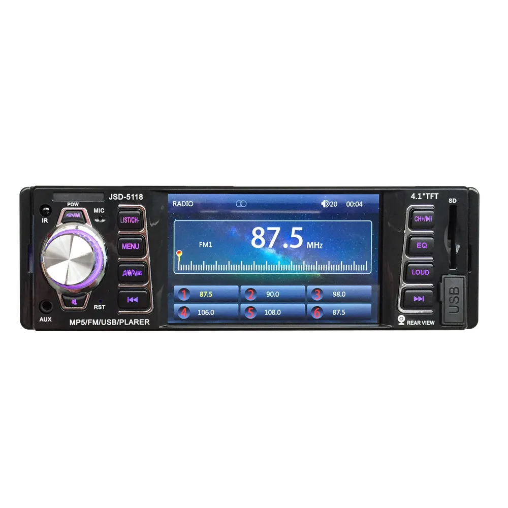 

4.1in FM DVD CD MP5 Player Rece Bluetooth Car Audio Stereo USB SD AUX Input Fashion Item 17Dec8