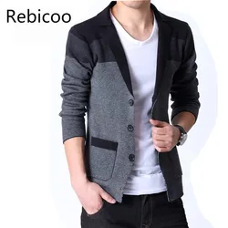 Chaqueta de Punto de los Nuevos Hombres de la Chaqueta de Punto Masculino Coreano Delgado Suéter Blazer Masculino Chaqueta de Punto de los Nuevos Hombres de la Chaqueta de Punto Masculino Coreano Delgado Suéter Blazer Masculino