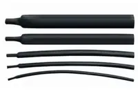 5 м/лот 2:1 черный Цвет 1 мм 2 мм, 3 мм, 4 мм, 5 мм, 6 мм 7 мм тепла Складная труба трубки Бесплатная доставка - изображение