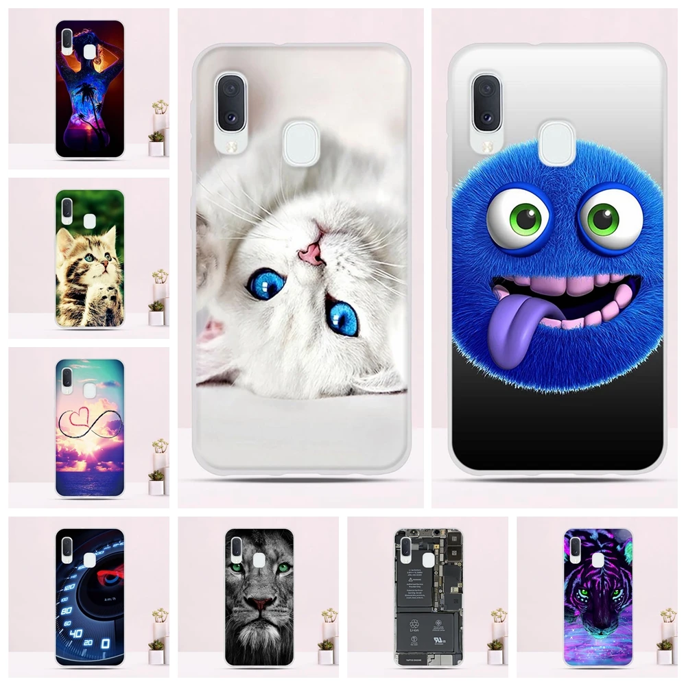 

For Samsung Galaxy A20e Case Silicone Soft Rubber Cute Cat Cover For Samsung A20e Phone Cases for Samsung A20e SM-A202F/DS Cover