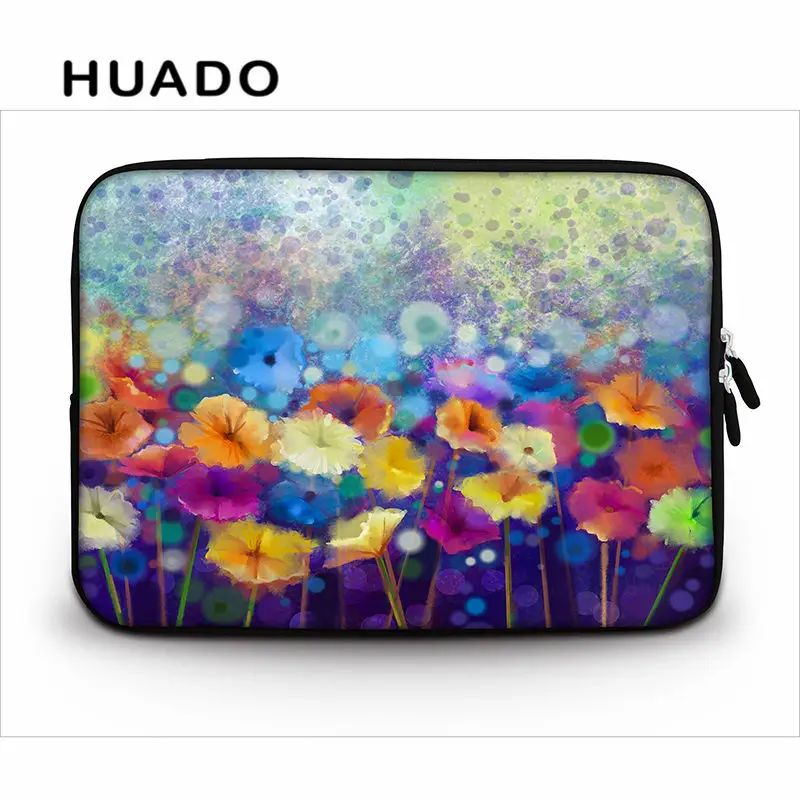 Flower waterproof notebook bag for girls laptop sleeve 15.6\
