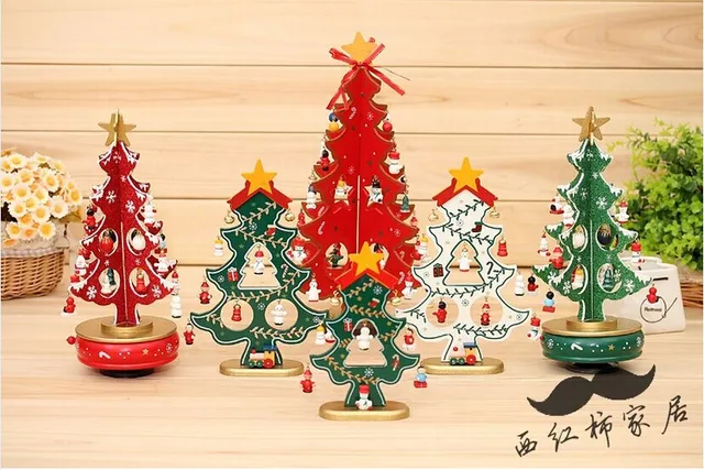 3 color weeding decoration wooden desk christmas gifts christmas tree ornaments christmas decorations zakka small christmas - Small Christmas Tree Ornaments 3 color weeding decoration wooden desk christmas gifts christmas tree ornaments christmas decorations zakka small christmas - Small Christmas Tree Ornaments