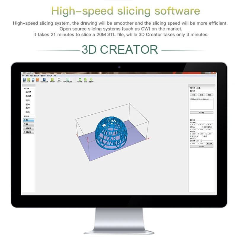 Creality SLA/DLP/lcd 3d принтер большой объем печати 192*120*230 мм Высокая точность Impresora 405nm УФ смола