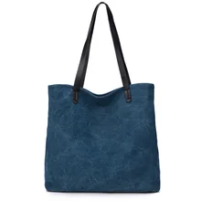 Nouveau Femmes Toile Sac À Main Épaule Sac À Main Femelle de Grande Capacité Sac De Plage Dames Femmes Toile Fourre-Tout Sacs À Provisions