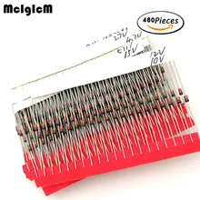MCIGICM 1 Вт туннельный Диод комплект DO-41 4,7 V-47 V 24values* 20 штук = 480 шт. электронный diy kit