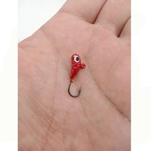 4 шт./партия, 13 мм/1,6 г рыболовный крючок, зимняя мини-металлическая приманка, рыболовная свинцовая головка, крючок, приманка, джиггинг