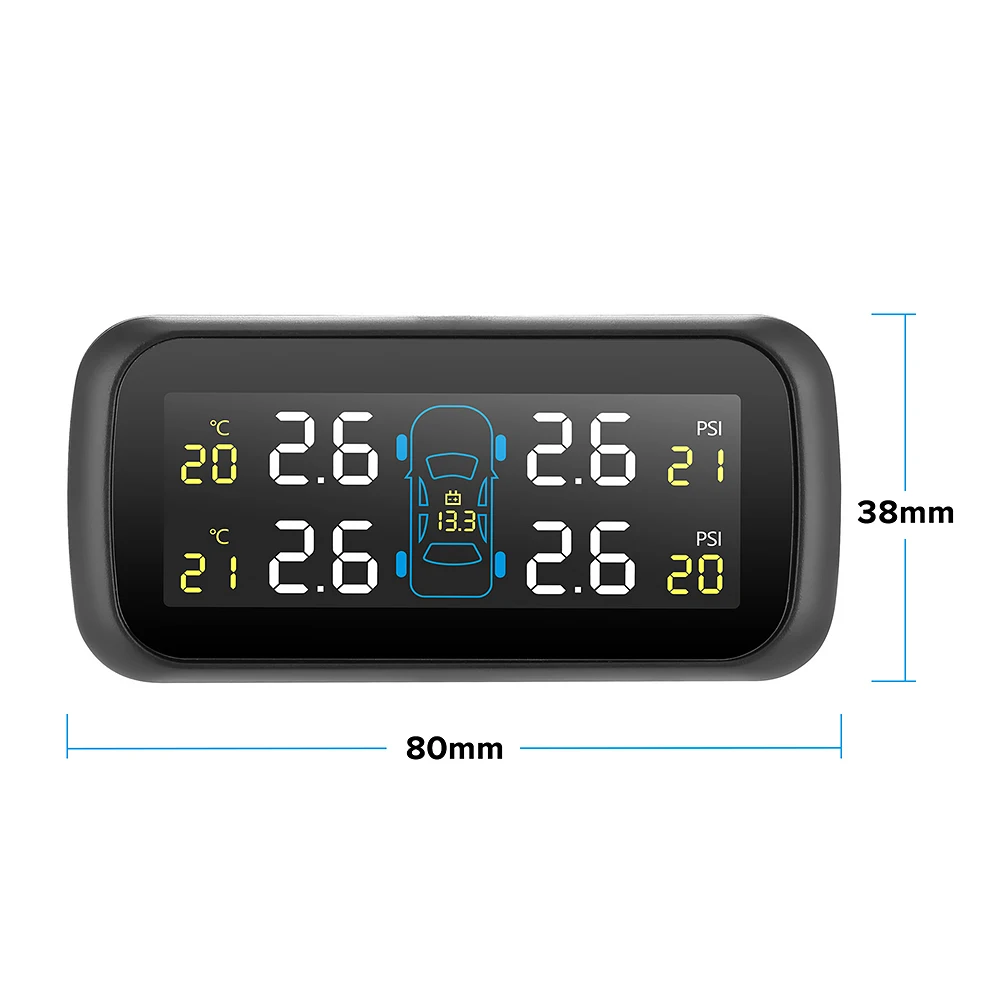 U903Z-WI TPMS автомобильных шин Давление мониторинга Системы 4 внешних датчиков высокоточных шин Температура Давление мониторинга