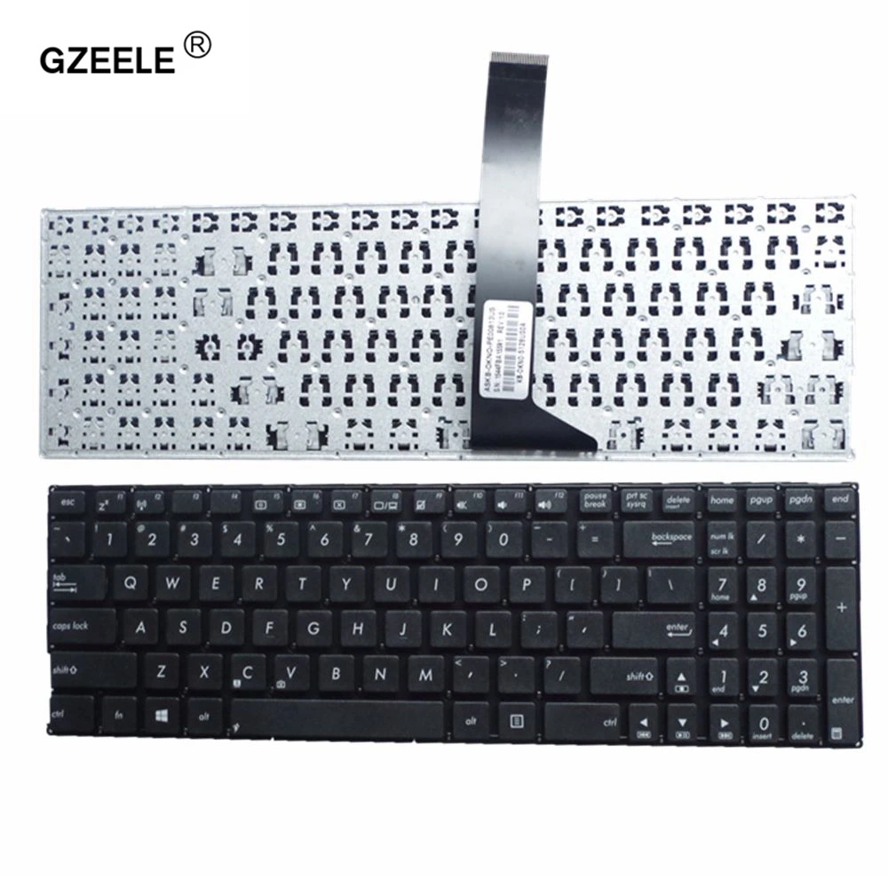 GZEELE новая английская клавиатура для ASUS X550 X550C X550CA X550CC X550CL X550D X550DP Клавиатура ноутбука США раскладка черный без рамки