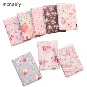 

2020 Fashion Floral Print PU Leather Passport Holde,Passport Cover for Travel Card Holder Bag, 22 Style for choose,size 14*10cm
