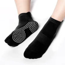 1 пара, женские профессиональные спортивные противоскользящие дышащие хлопковые носки для йоги эластичные женские вентиляционные балетные танцевальные носки
