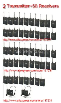 

Hot Takstar UHF-938/ UHF 938 frequency Wireless Tour Guide System 50m Operating Range 2 Transmitter 50Receivers for Tour guiding