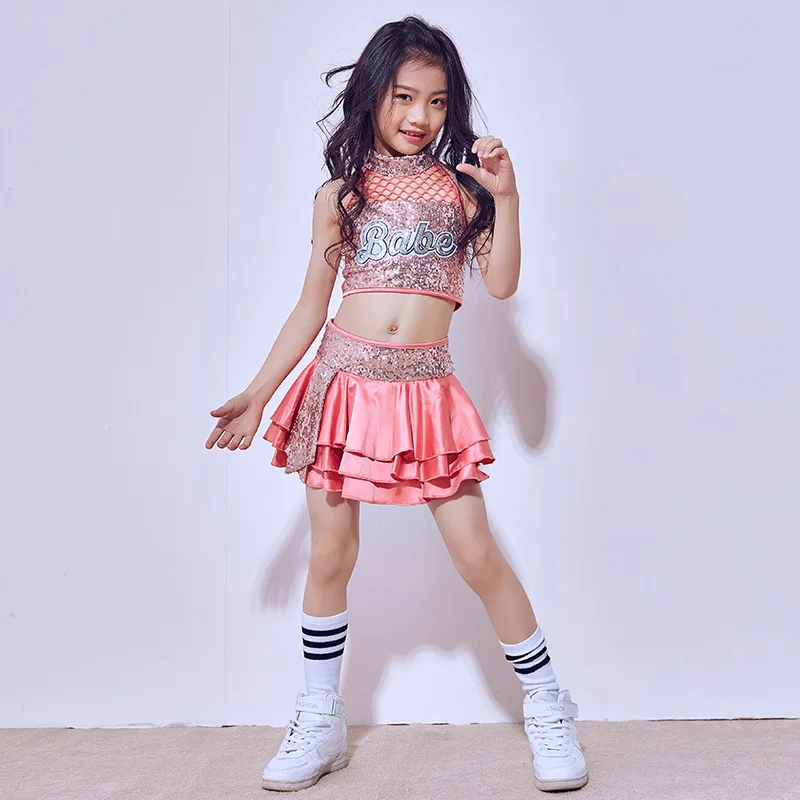 GIRL TALK Hip Hop Dance Costume with BELT Child XS,CS,6X7,CM,CXL,Adult S,AXL 
