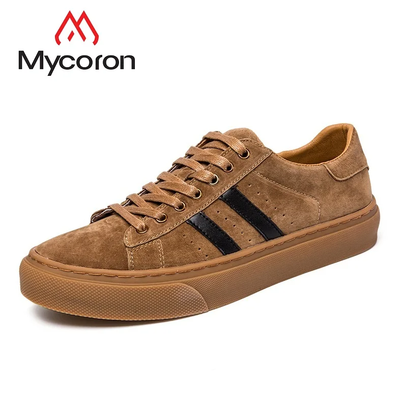 

MYCORON New Spring/Autumn Men Boots Luxury Fashion Black Sneakers Students Casual Shoes Breathable Zapatos Hombre Casual Cuero