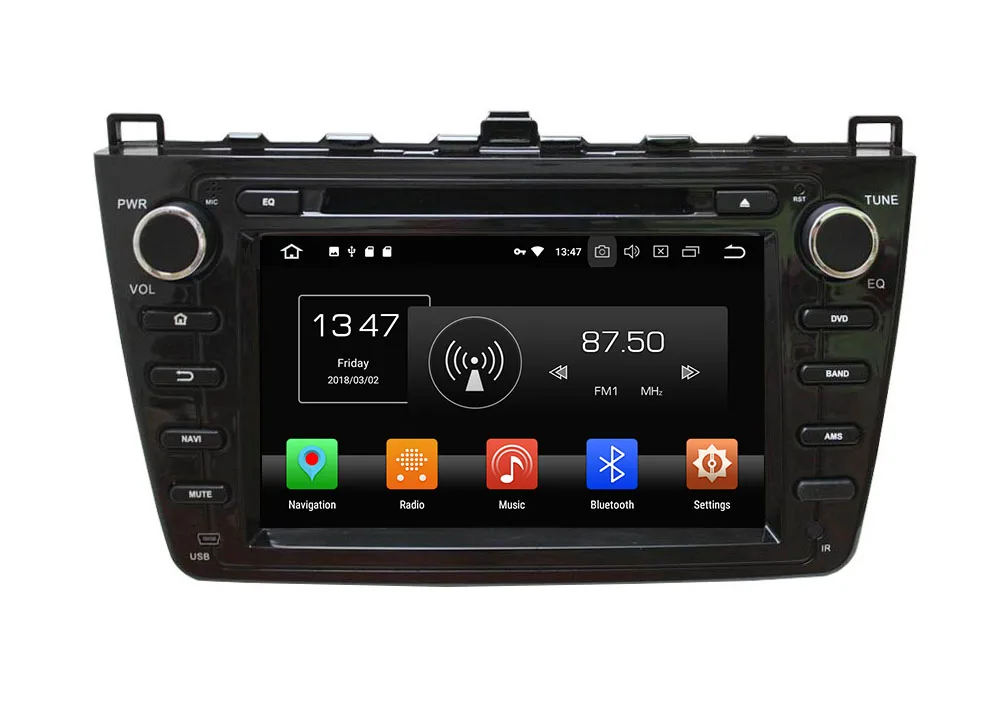 Excellent Octa Core 4G+32G Android 8.0 Car DVD GPS for MAZDA 6 2008 2009 2010 2011 2012 Car Radio Stereo Head unit Support WIFI 4G DVR OBD 5