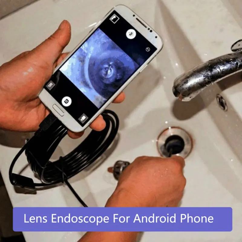 

7mm 30W Photos Inspection Monitoring Ear Spoon Borescope Endoscope Computers Mobile Phones Practical Real-Time Video USB IP67