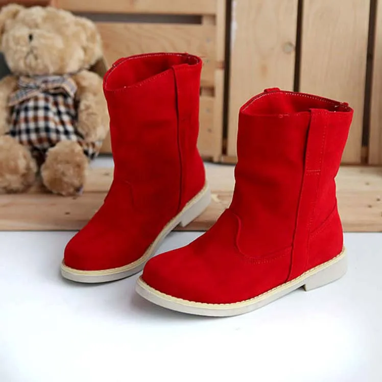 2016 la primavera y el otoño botines rojos talón plano de color caramelo  zapatos de mujer de cuero nobuck estilo británico botas de invierno|leather  boots winter|boots warmboots soft - AliExpress