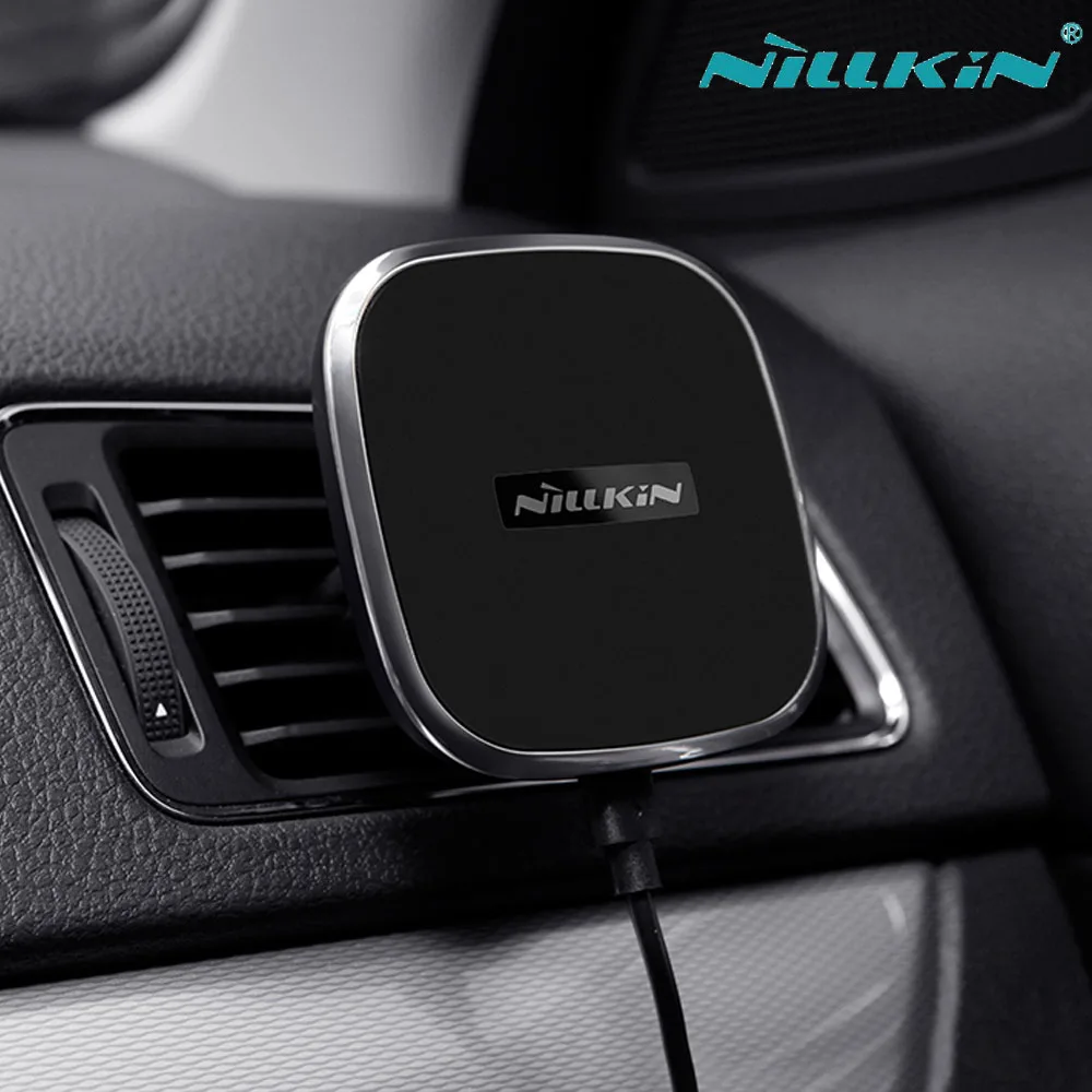 

Nillkin Car QI Wireless Charger Holder Magnetic Air Vent Mount Pad For Samsung Note 8 S9 S8 Plus S7 For iPhone X 8 7 6s Plus