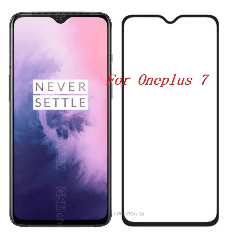 Полное покрытие и полный клей-экран протектор для Oneplus 7 стекло полное закаленное