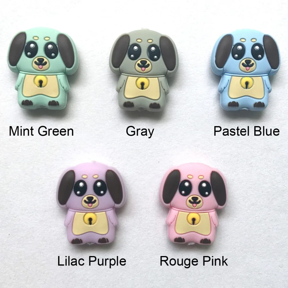 silicone dog teething beads