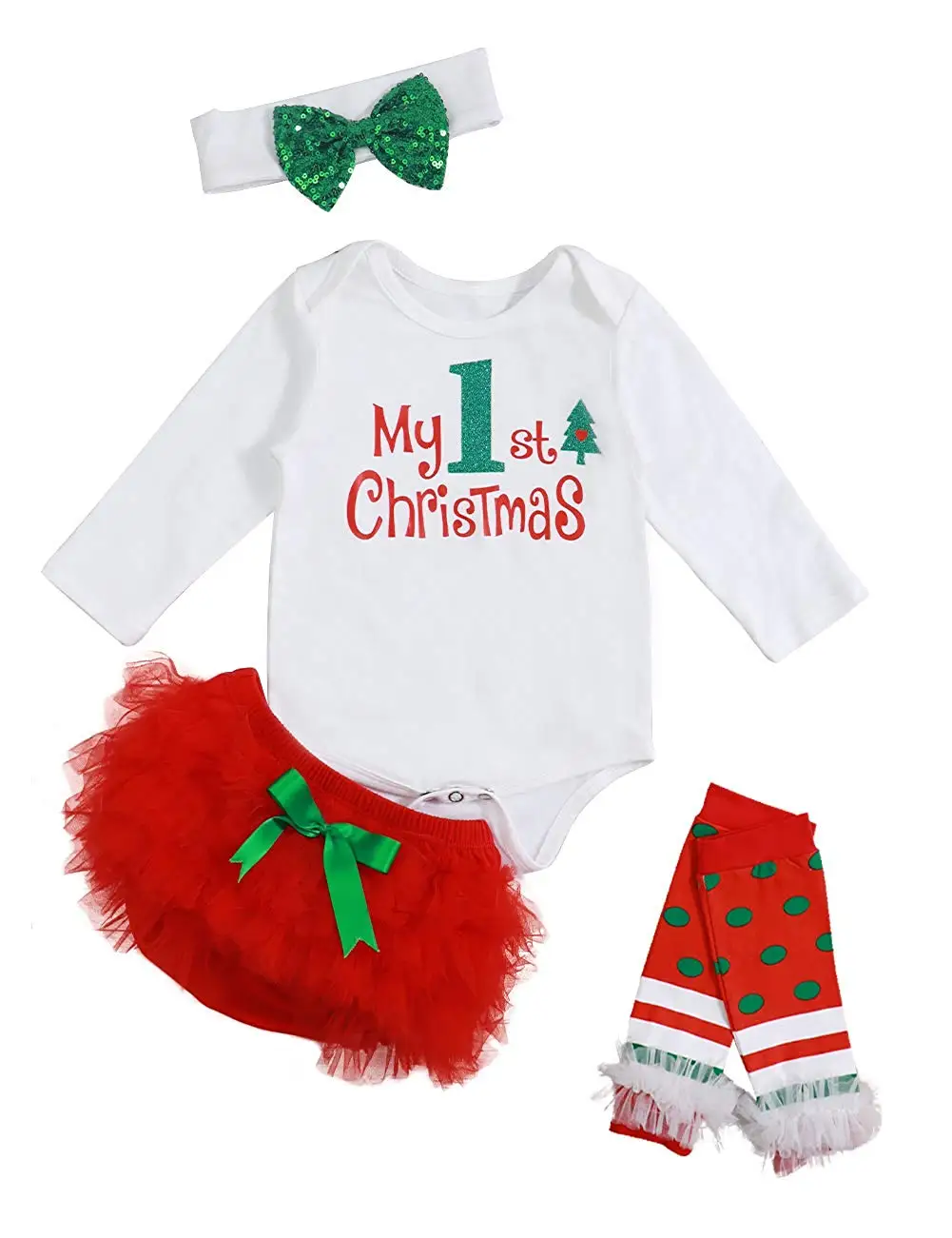 baby girl 1st christmas outfit