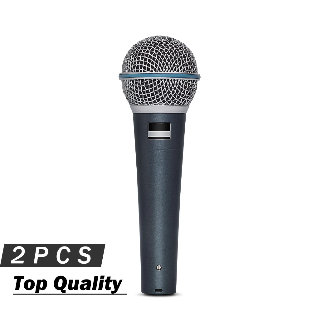 2 шт. высшего качества суперкардиоидный вокальный микрофон BT58! Трансформатор внутри! Профессиональный караоке ручной микрофон 58A для сцены