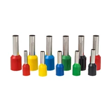 100 шт. Изолированные Наконечники Обжимные клеммные наконечники провода разъем E0508 E7508 E1008 E1508 E2508 электрический провод терминал